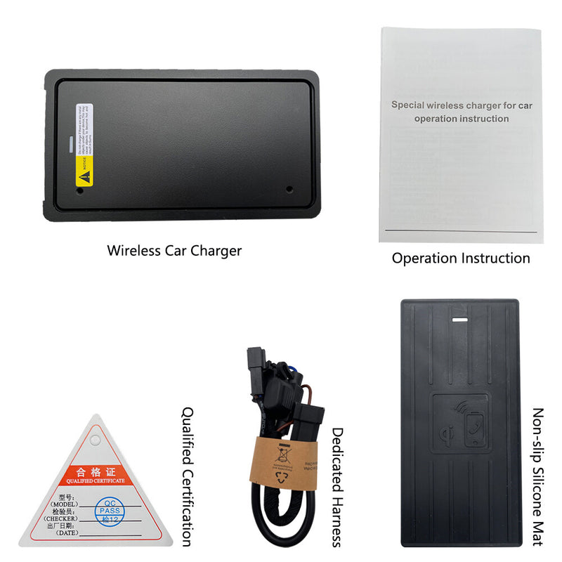 WXZOS Center Console Phone Wireless Fast Charging Pad for Audi Q2 Q2 Quattro 2018-2022