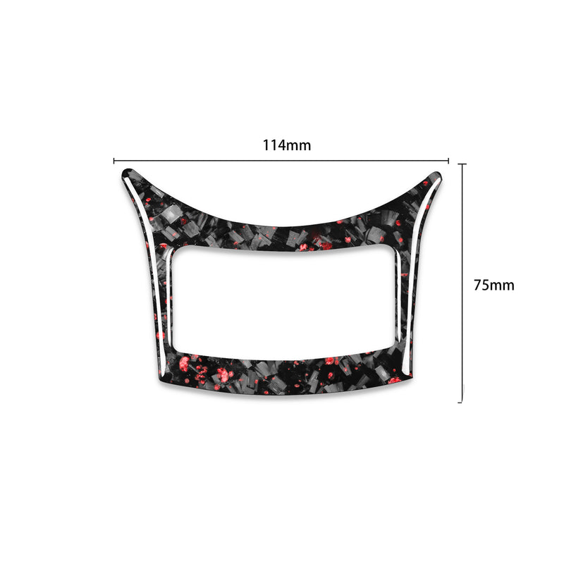 WXZOS Genuine Carbon Fiber Center Console Switch Panel Trim for Toyota 86 2017-2020