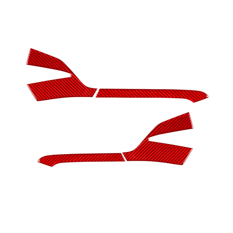 WXZOS Genuine Carbon Fiber Door Wing Mirror Trim for Chevrolet Corvette C8 2020-2024