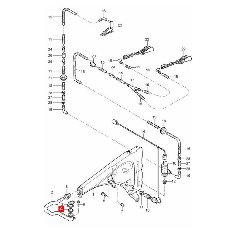 Vendita 95552860602 Filtro bollitore acqua tergicristallo per Porsche...
