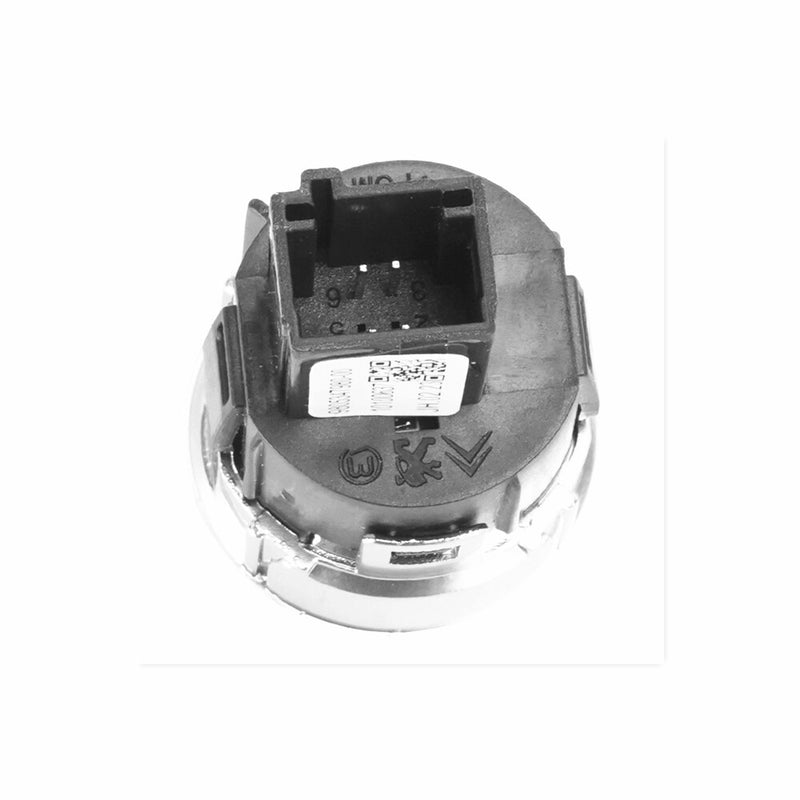 WXZOS 4Pin Engine Start Stop Switch Chrome Ignition Button for Peugeot 3008 2013-2018