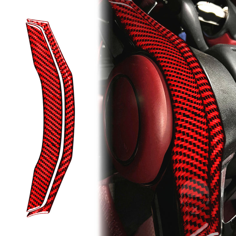 WXZOS Genuine Carbon Fiber Steering Wheel Lower Trim for Porsche 718 Boxster 2017-2025