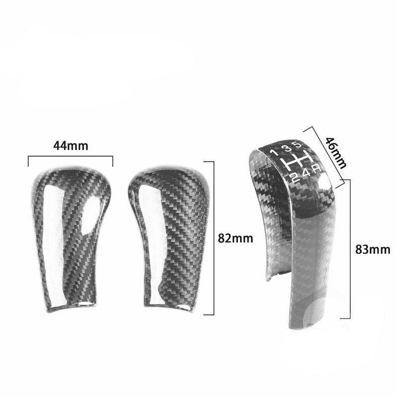 Genuine Carbon Fiber Gear Shift Knob Handle Cover Fit for Nissan GT-R 1989-2002