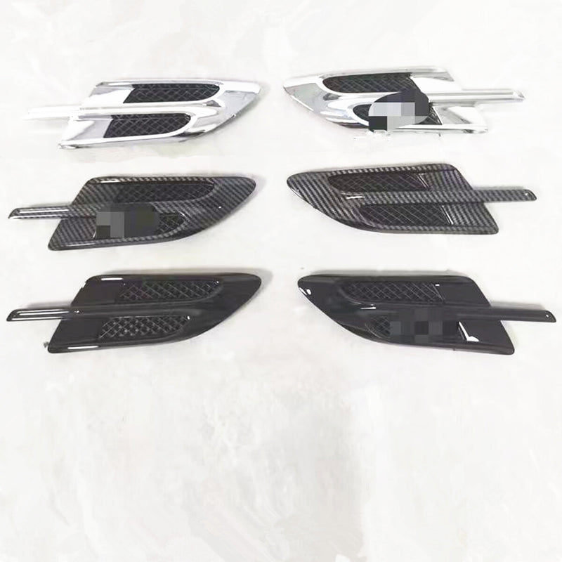 WXZOS Chrome/Black/Carbon Fiber Pattern Side Fender for Bentley Bentayga 2016-2020