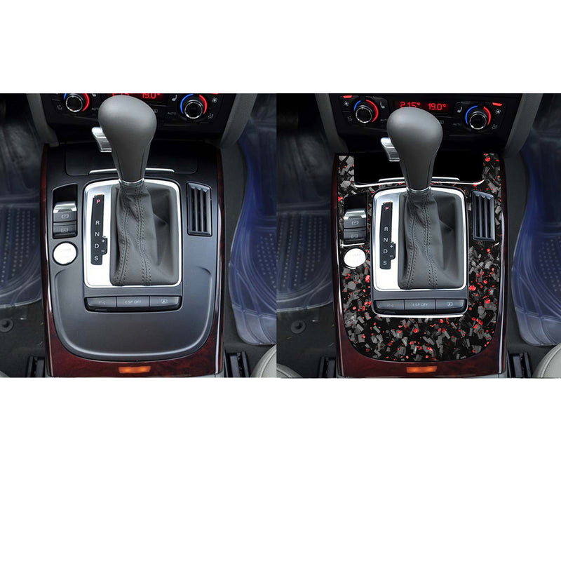 WXZOS Genuine Carbon Fiber Gear Shift Lever Panel Trim for Audi A4 B8 S4 RS4 2009-2012