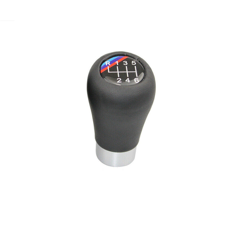 Manual Leather 6 Speed Gear Shift Knob Head for BMW 3' E46 5' E60 E61 6' E63 E64