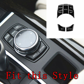 Bright Black Media IDrive Switch Button Repair Kit for BMW F32 F33 F36 2014-2016