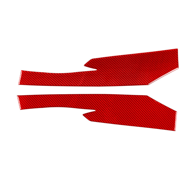 WXZOS Genuine Carbon Fiber Front Lip Spoiler Trim for Chevrolet Corvette C8 2020-2024