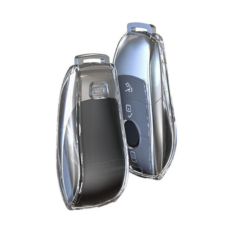 TPU Remote Smart Key Case Cover for Benz A B C E S G W205 W213 W222 W464 2016-21