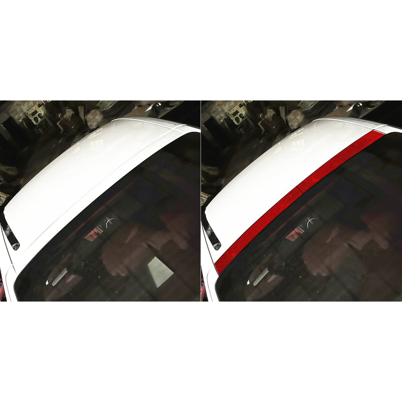 WXZOS Genuine Carbon Fiber Rear Roof Window Trim for Porsche 718 Boxster 2017-2024