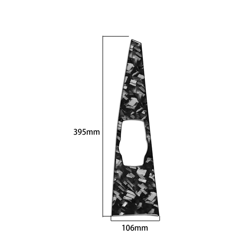 WXZOS Carbon Fiber IDrive MultiMedia Switch Panel Trim for BMW F30 F34 3series 2013-17