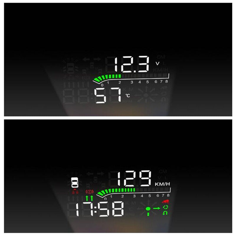 HUD Head Up EU-OBD Speed KM/h MPH RPM Display System for Audi 2019-2021 A6 C8