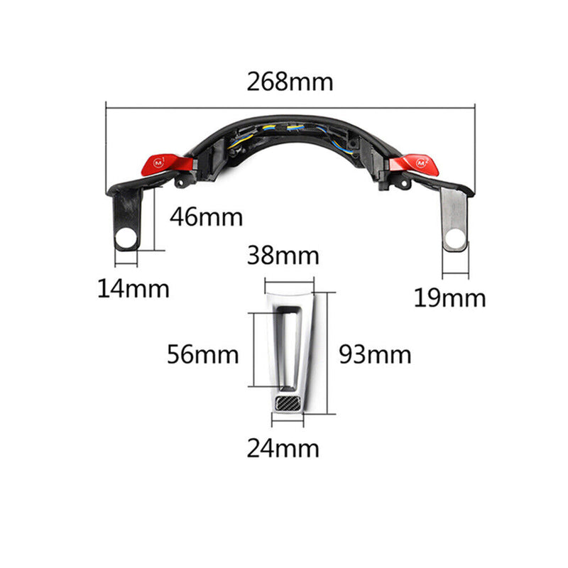 Steering Wheel M1 M2 Control w/Start Stop Button Kit for BMW X3 X4 X5 2019-2022