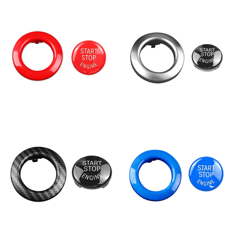 WXZOS Engine Start Stop Switch Button Trim Cover for BMW E63 E64 M6 6Series 2006-2009