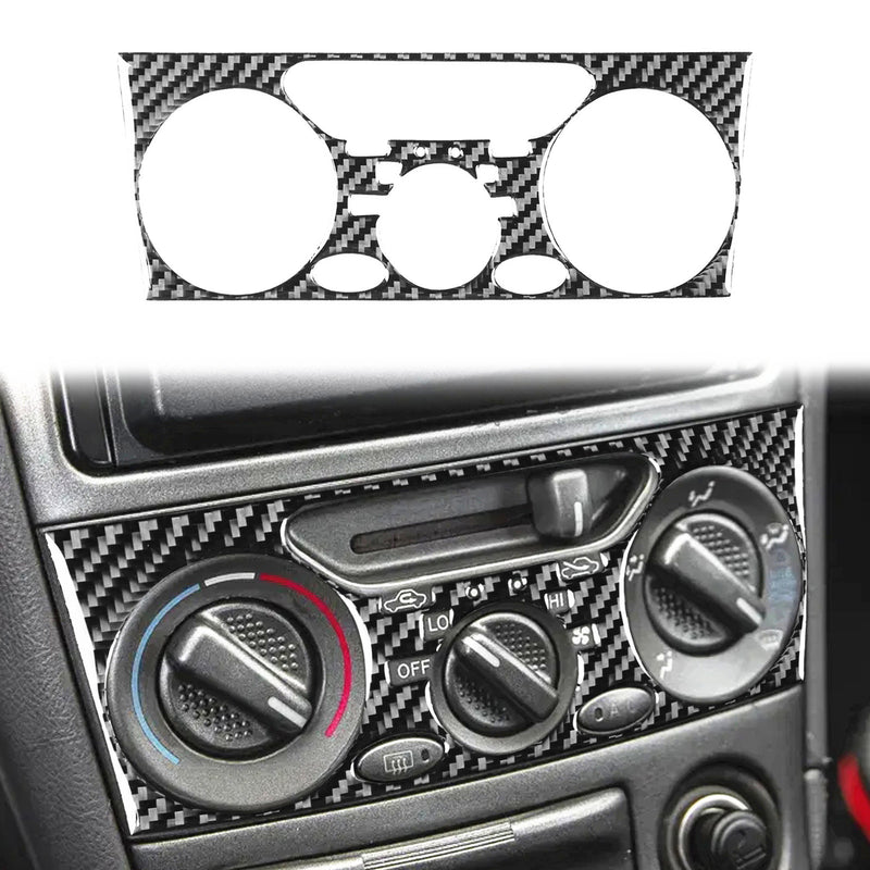 WXZOS Genuine Carbon Fiber A/C Heater Control Panel Trim for Toyota Celica 2000-2005