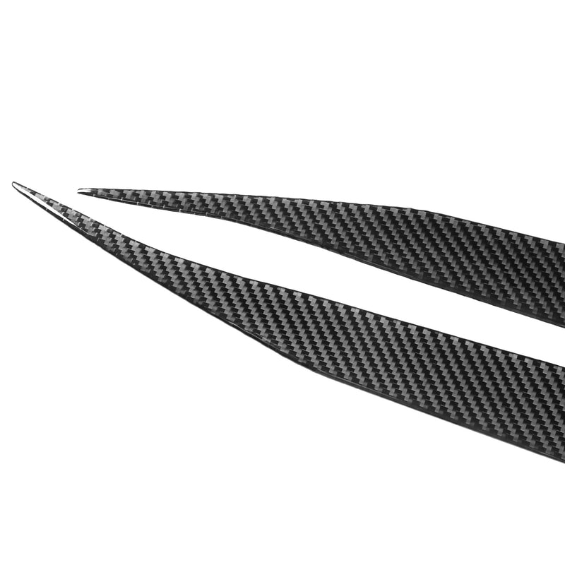WXZOS Genuine Carbon Fiber Headlight Eyebrow Trim for Chevrolet Corvette C8 2020-2024