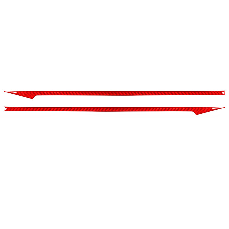 WXZOS Genuine Carbon Fiber Rear Taillight Trim for Chevrolet Corvette C8 2020-2024