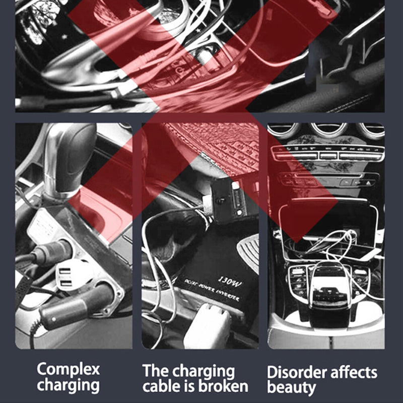 WXZOS Center Console Phone Wireless Fast Charging Pad for Audi A6 C7 2012-2018