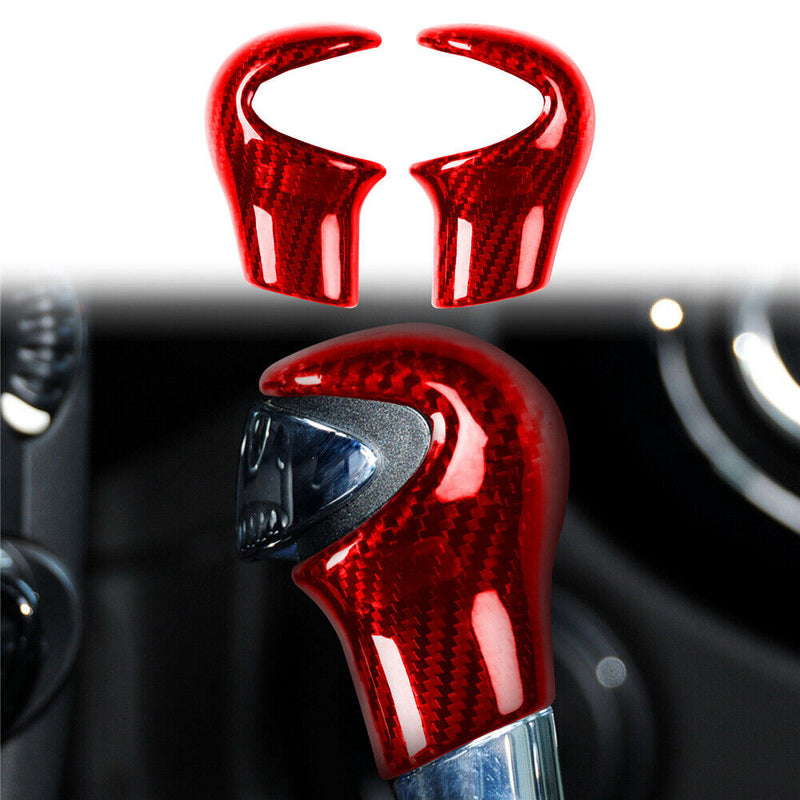 Carbon Fiber Gear Shift Knob Cover Trim for Mini Cooper R55 R56 R57 2007-2014