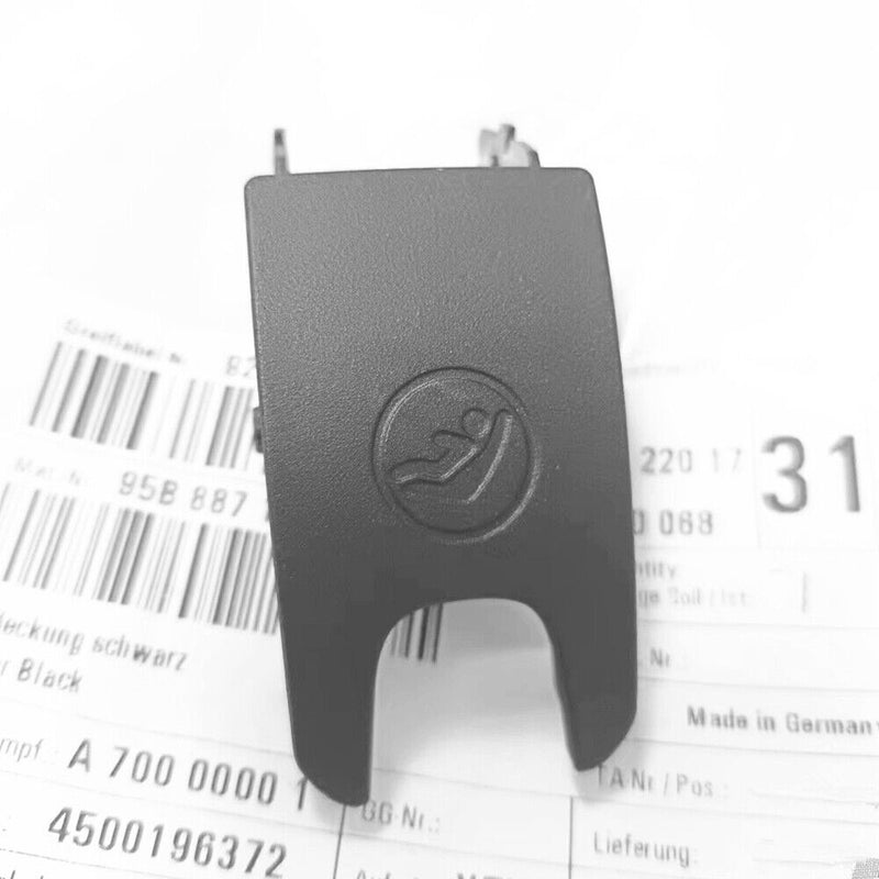Black Rear Child Seat Buckle ISOFIX Switch Cover for Porsche Macan 95B 2014-2021