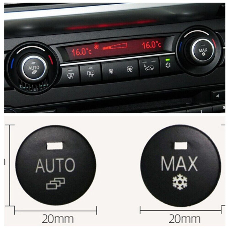 For BMW X5 X6 07-13 Central Control A/C Panel MAX Switch Button Knob Cover