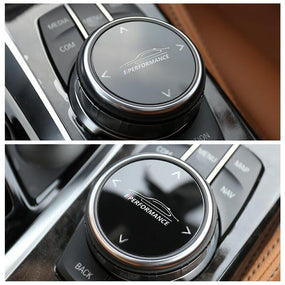 Small Multimedia Knob Cover IDRIVE Button Trim M/// for BMW 5' 6' 7' X3 X4 X5 X6