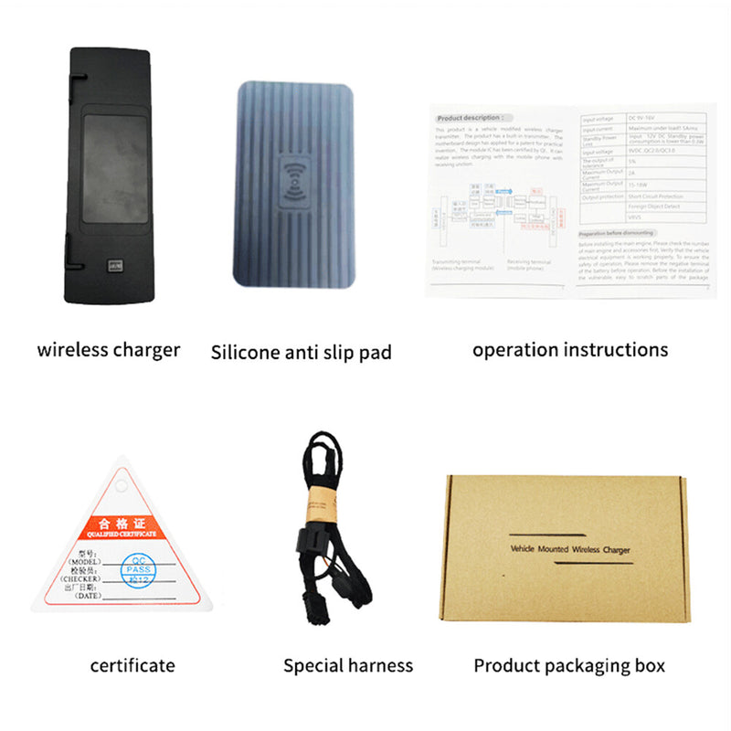 WXZOS Center Console Phone Wireless Fast Charging Pad for BMW 1series F20 2013-2016