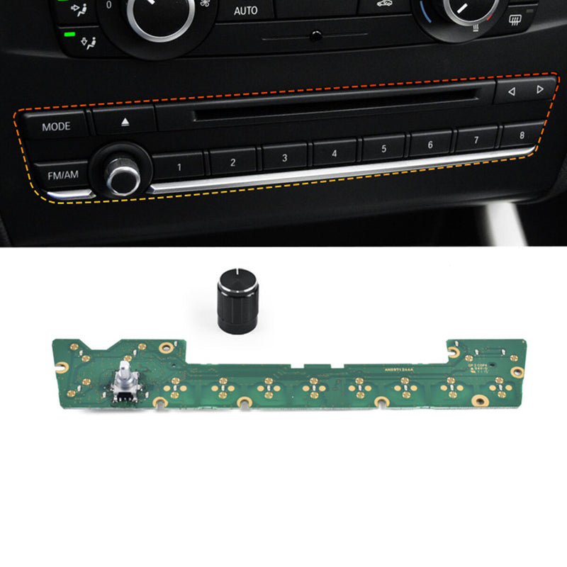 WXZOS Center Dashboard Radio CD Volume Rotary Knob Replace for BMW X3 F25 2011-2017