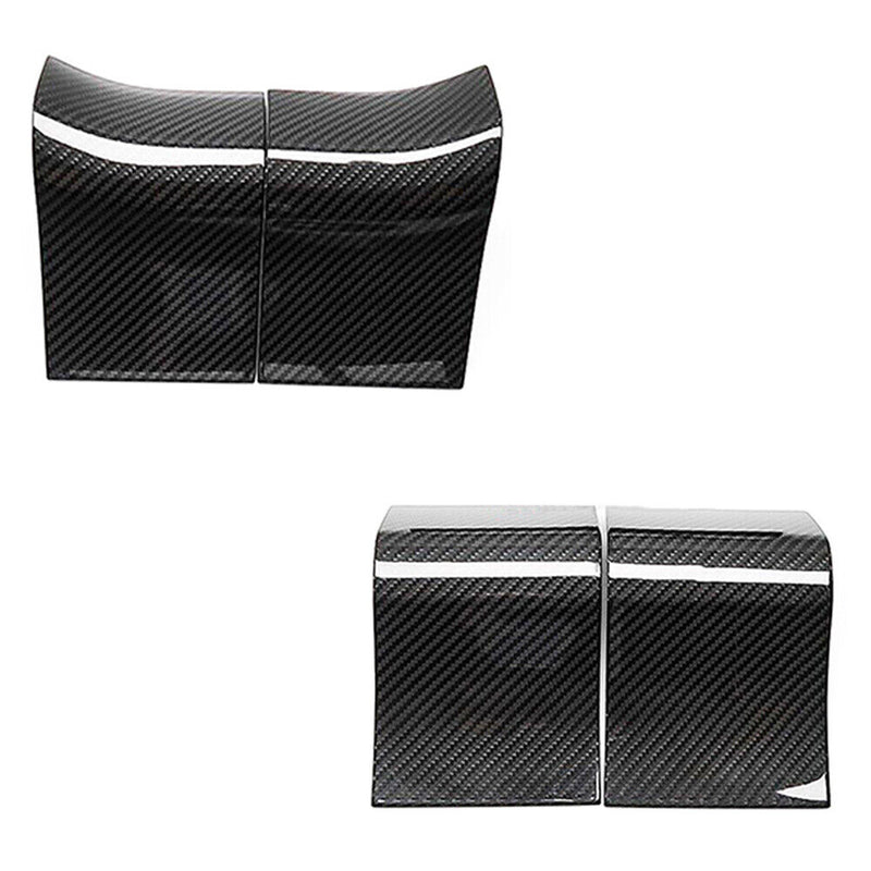 Car Genuine Carbon Fiber Door Inner Handle Panel Trim Kit for Ford F150 2015-20