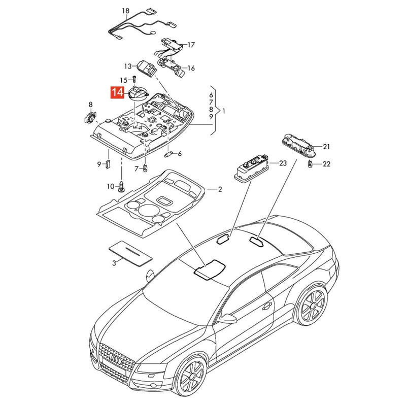 Sunroof Control Switch Potentiometer for Audi A4 Allroad B8 A4 Avant 2009-2016