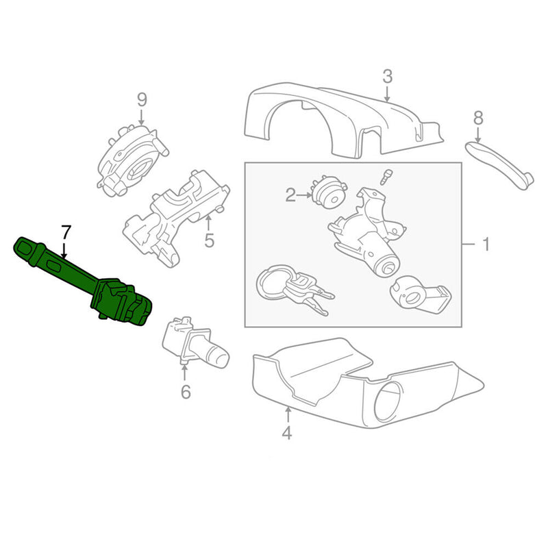 Driving Light Turn Signal Toggle Switch 31268561 For Volvo S60 V70 XC90