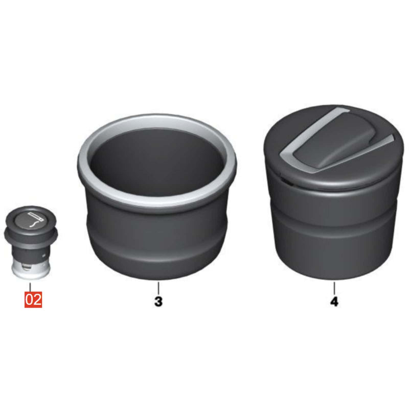 WXZOS Car Cigarette Lighter Element w/LED Ring Socket for BMW F32/33/36 GC F82 2014-18