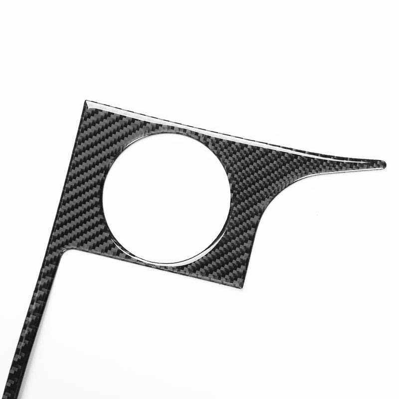 WXZOS Genuine Carbon Fiber Center Console Cup Holder Trim for Toyota Tundra 2007-2013