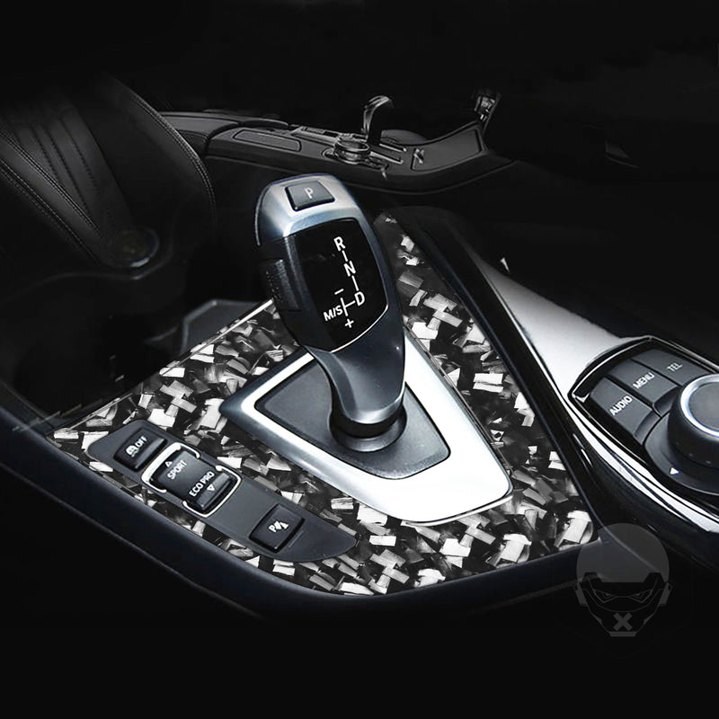 WXZOS Genuine Carbon Fiber Gear Shift Lever Panel Trim for BMW F20 1 series 2012-2015