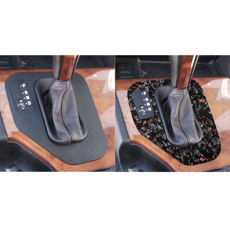 WXZOS Genuine Carbon Fiber Gear Shift Lever Panel Trim for BMW E39 5series 1995-2003