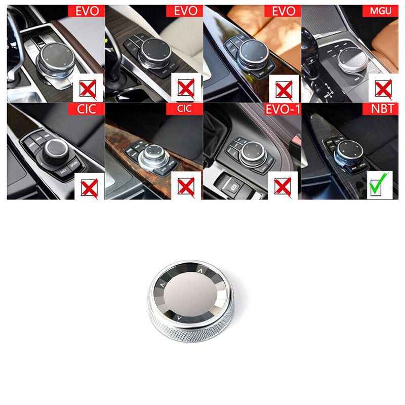NBT IDrive Multi-Media Knob Rock Crystal Cover for BMW 3/4/5/6 Series 2014-2016