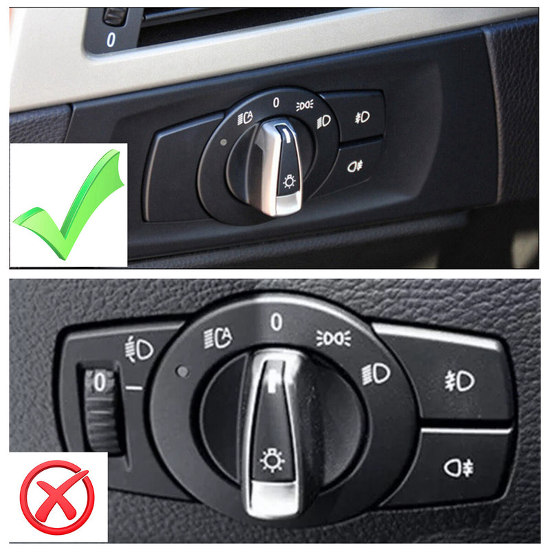WXZOS 1PC Headlight Fog Light Control Switch for BMW E90 E91 E92 E93 3series 2008-2013