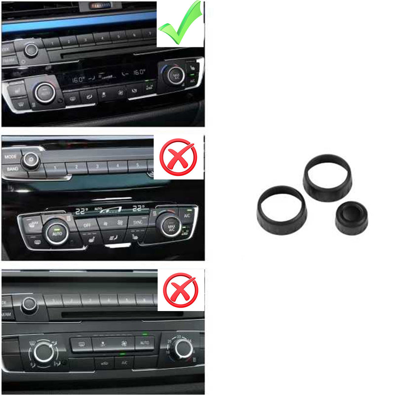 WXZOS FM A/C Temperature Control Button Knob Trim Cover for BMW 1Series F20 2013-2018