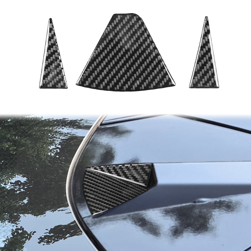 WXZOS Genuine Carbon Fiber Roof-Mounted Camera Trim for Chevrolet Corvette C8 2020-24