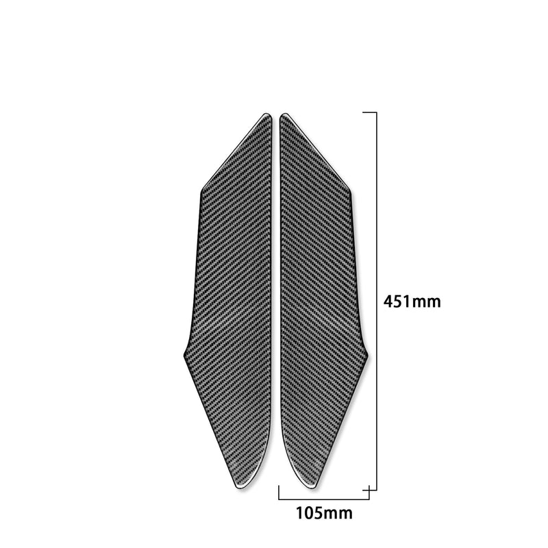 WXZOS Genuine Carbon Fiber Door Panel Trim for Porsche 718 Cayman 982 2017-2025