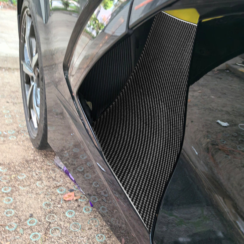 WXZOS Genuine Carbon Fiber Engine Bay Side Vents Trim for Chevrolet Corvette C8 2020+