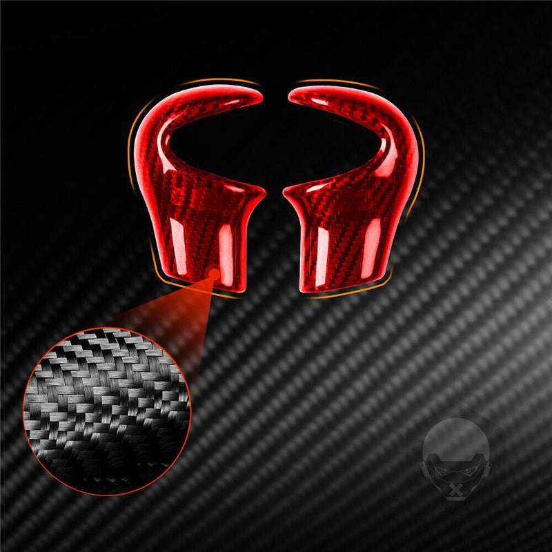 Carbon Fiber Gear Shift Knob Cover Trim for Mini Cooper R58 R59 R60/61 2011-2015