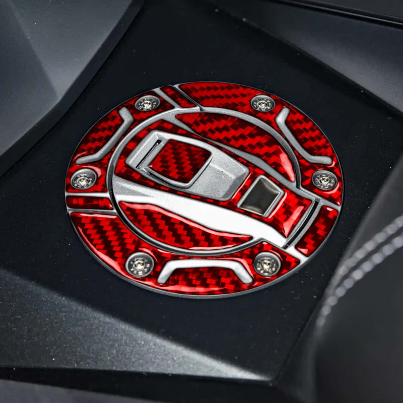 WXZOS Carbon Fiber Fuel Tank Cap Trim for BMW C400GT 2021-2023
