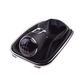 5Speed Genuine Leather Gear shift Knob+Gaiter for VW 1998-04 Bora Golf Jetta MK4