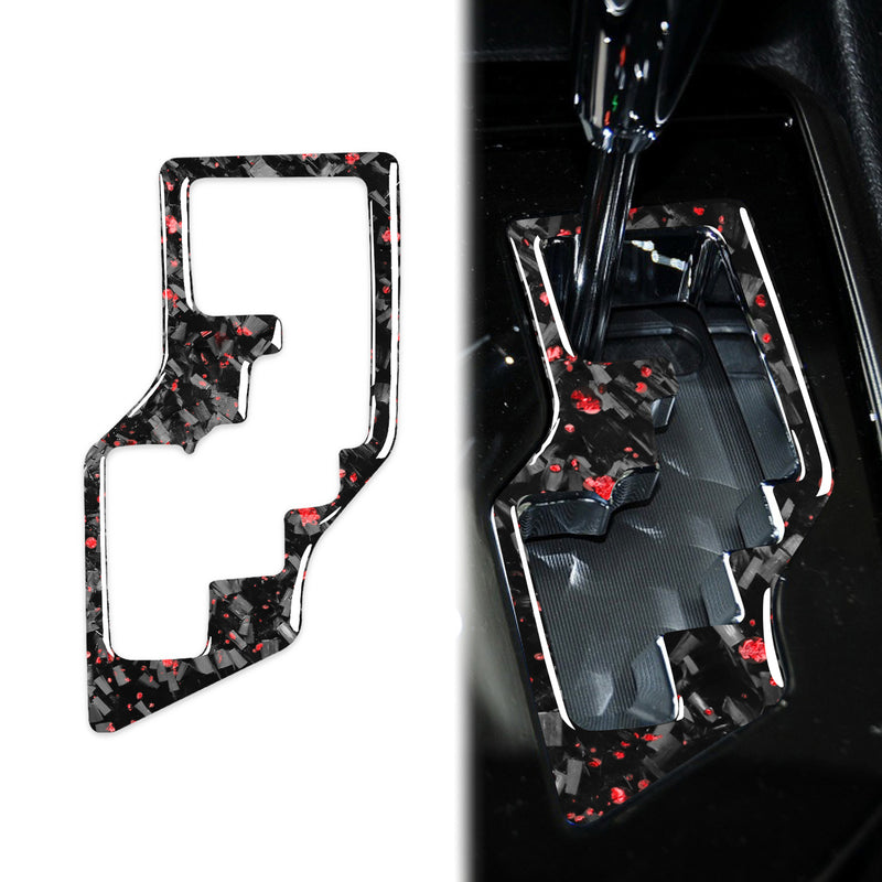 WXZOS Genuine Carbon Fiber Gear Shift Knob Lever Panel Trim for Toyota Corolla 2014-18