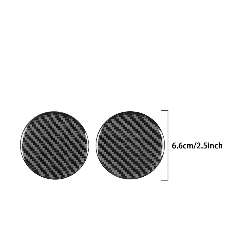 WXZOS Genuine Carbon Fiber Rear Cup Holder Trim for Mercedes W206 C-class 2022-2024