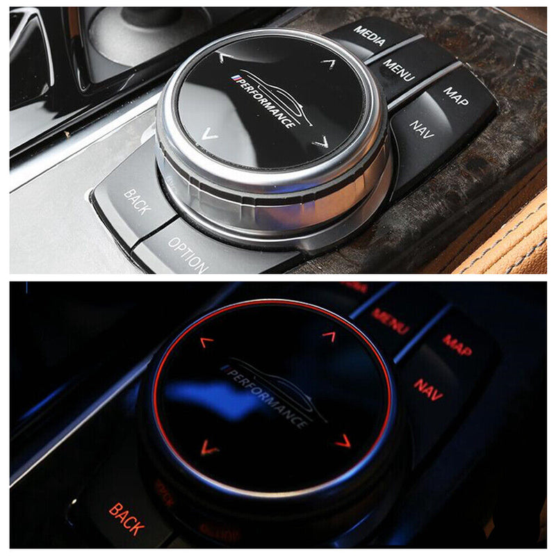 Small Multimedia Knob Cover IDRIVE Button Trim M/// for BMW 5' 6' 7' X3 X4 X5 X6