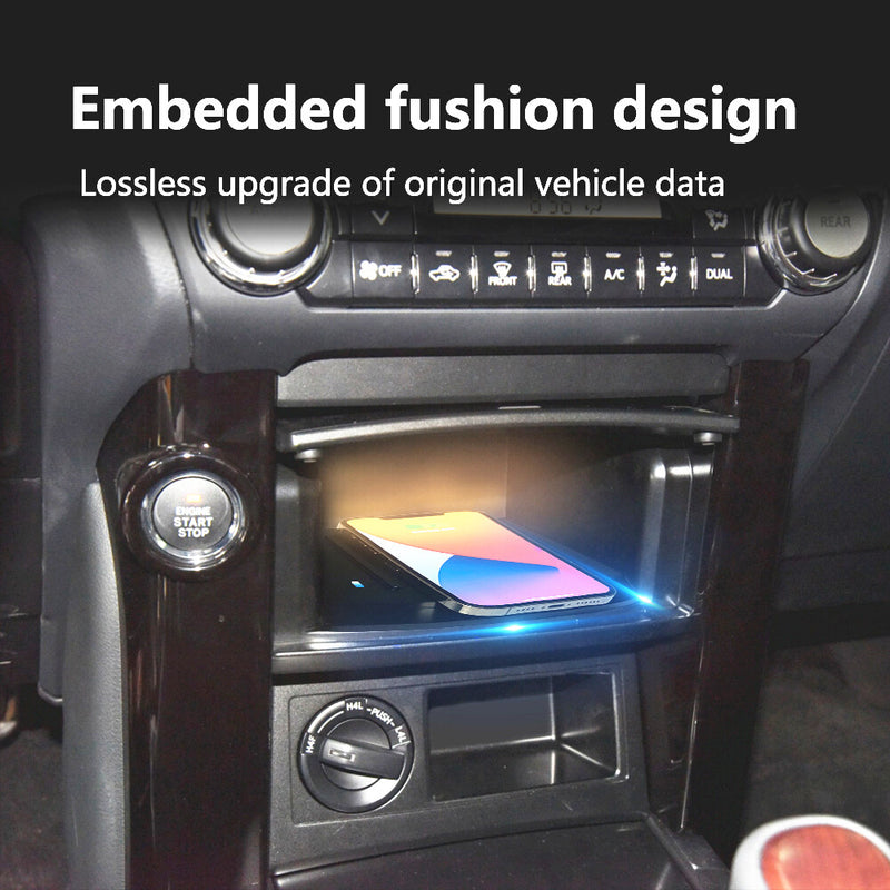 WXZOS Center Console Phone Wireless Fast Charging Pad for Toyota Prado 2012-2017