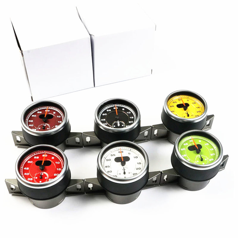 WXZOS Dashboard Sport Chrono Stopwatch Clock w/Panel for Porsche Cayman 981 2014-2016