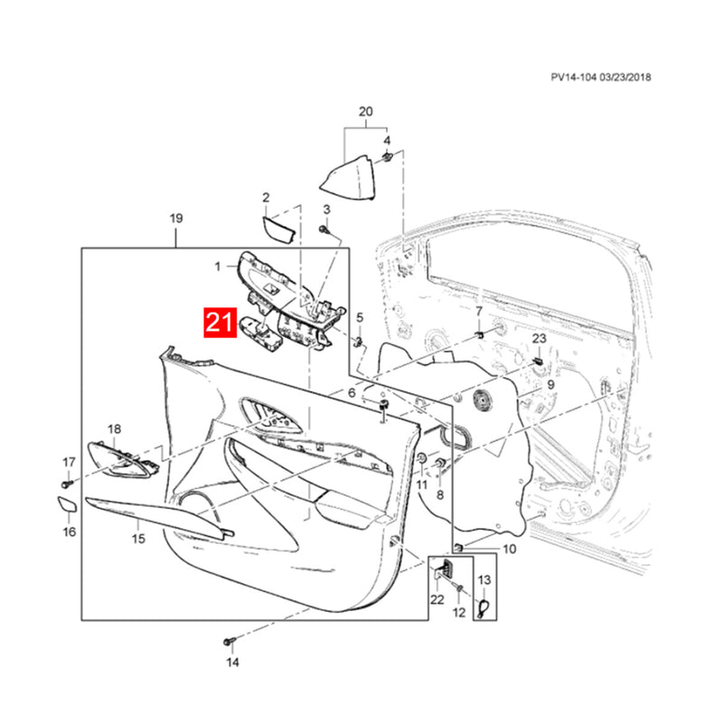 WXZOS 1PC Front Right Passenger Side Power Window Switch for Chevrolet Equinox 2018-19